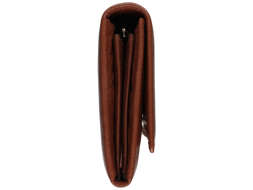 Кошелёк женский BUGATTI Lady Top, коньячный, натуральная воловья кожа, 20х2,5х10,5 см