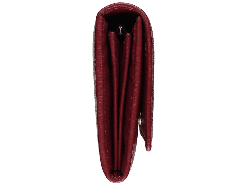 Кошелёк женский BUGATTI Lady Top, красный, натуральная воловья кожа, 20х2,5х10,5 см